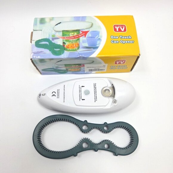NEW One‎ Touch Can Opener As Seen on TV Hands-Free Automatic White - Picture 2 of 4